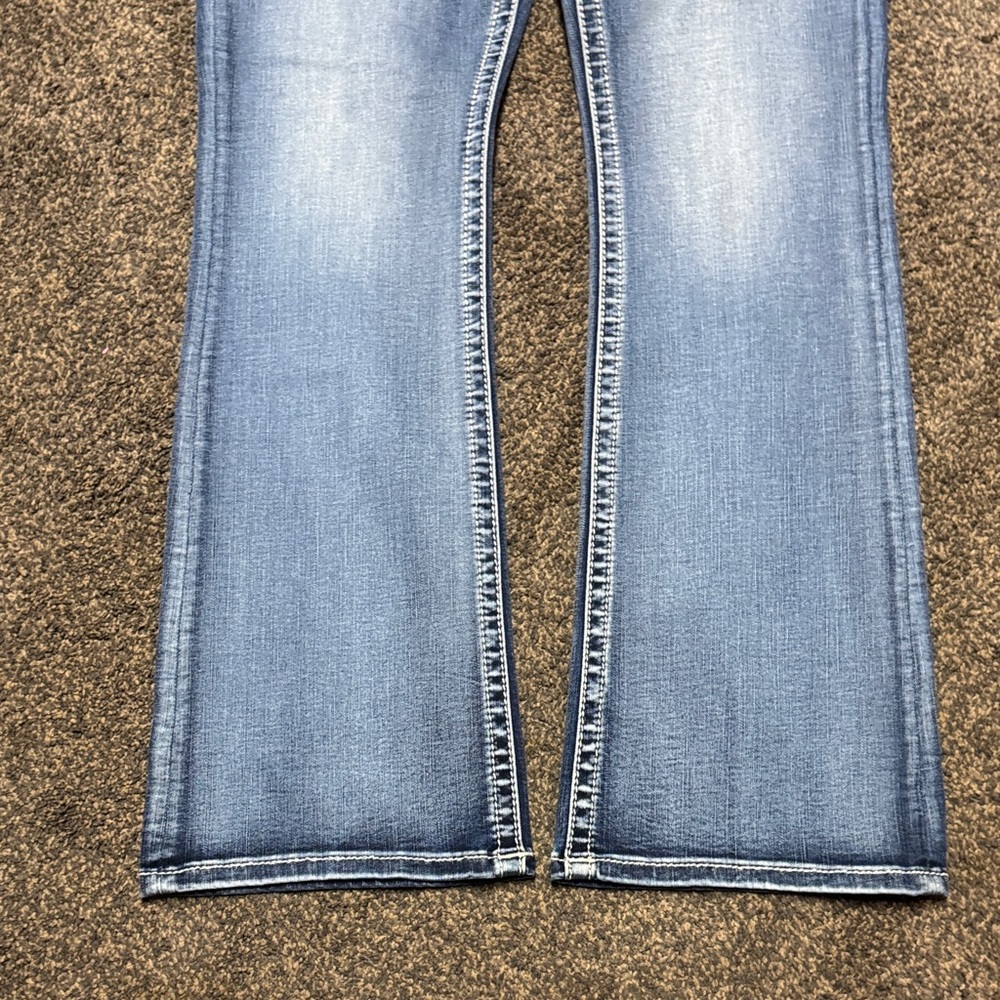Miss Me Mid Rise Boot Light Blue Jeans 36x34 36 18 18 W Long New! - Picture 8 of 11